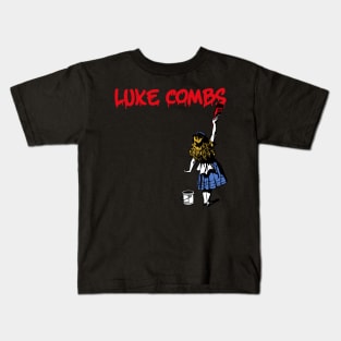 luke comb and red girl Kids T-Shirt